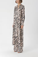 Zebra Pattern Double suit with elastic waist trousers 12322