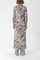 Zebra Pattern Double suit with elastic waist trousers 12322