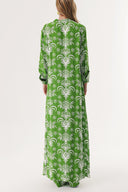 Pistachio Green Double suit with elastic waist trousers 12322