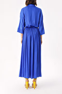 Blue Elastic waist skirt and shirt set 12329