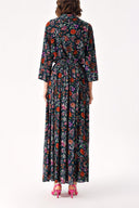 Patterned Elastic waist skirt and shirt set 12329