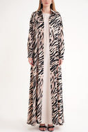 Zebra Pattern Double suit with sleeveless underdress and shirt dress 12365