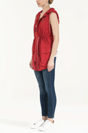 Red Zipped waistcoat 20295