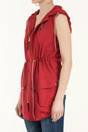 Red Zipped waistcoat 20295