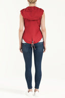 Red Zipped waistcoat 20295