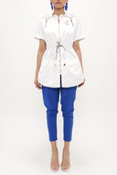 Ecru Zipped waistcoat 20295