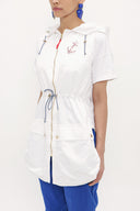 Ecru Zipped waistcoat 20295