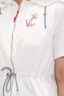 Ecru Zipped waistcoat 20295