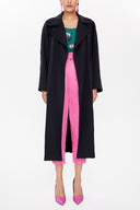 Black Buttoned Side Trenchcoat 20395