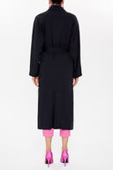 Black Buttoned Side Trenchcoat 20395