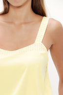 Yellow Elastic waist Strappy Jumpsuit 10050