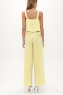 Yellow Elastic waist Strappy Jumpsuit 10050