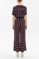 Burgundy Wrap-over jumpsuit 10079