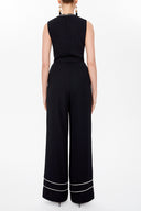 Black Contrast colour jumpsuit 10090