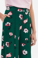 Green High waist wide cut Pants 41327