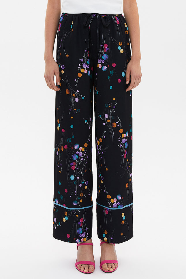 Beli Lastikli Bol Kesim Pantolon 41344