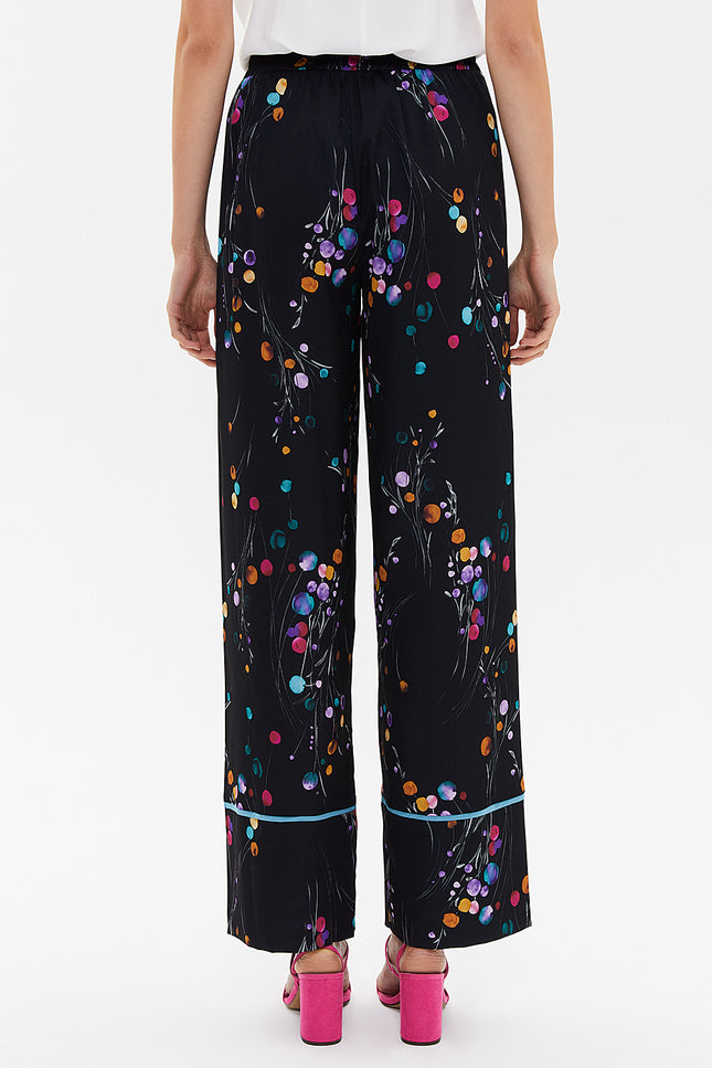 Beli Lastikli Bol Kesim Pantolon 41344