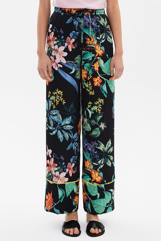 Beli Lastikli Bol Kesim Pantolon 41344