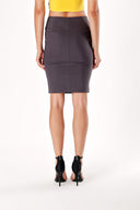 Mink Zip detail slim fit skirt 80235