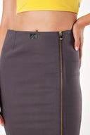 Mink Zip detail slim fit skirt 80235