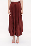 Brown Pleated skirt 81182