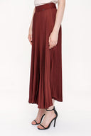 Brown Pleated skirt 81182