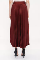 Brown Pleated skirt 81182