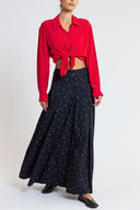 Spotted Godeli high waist long skirt 81350 RPT