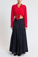 Spotted Godeli high waist long skirt 81350 RPT
