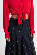 Spotted Godeli high waist long skirt 81350 RPT