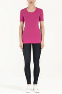 Fuchsia Crystal gems cotton t-shirt 18447