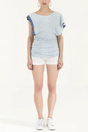 White Gem detail off shoulder blouse18580