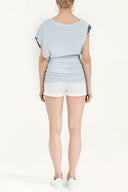 White Gem detail off shoulder blouse18580