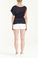 Purple Gem detail off shoulder blouse18580