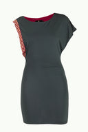 Khaki Gem detail off shoulder blouse18580