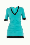 Mint V neck blouse 18786