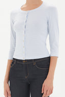 Blue Striped knit cardigan 19467