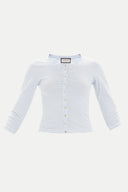 Blue Striped knit cardigan 19467