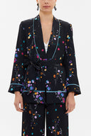 Black Belted blazer 61119