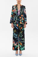 Patterned Belted blazer 61119