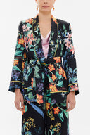 Patterned Belted blazer 61119