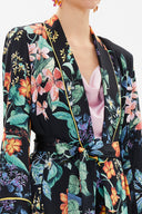 Patterned Belted blazer 61119
