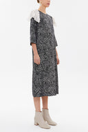 Patterned Pleated midi dress 92161