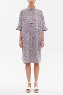 Mink Pearl button midi dress 92373