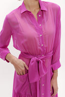 Purple Chiffon wide cut dress 92438