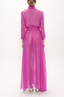 Purple Chiffon wide cut dress 92438