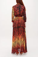 Tile Chiffon wide cut dress 92438