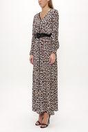 Pars Belted  Button maxi dress  92444