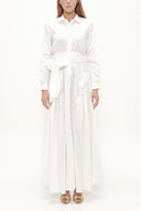 Ecru Pocket elastic maxi dress 92606