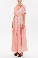 Salmon Pocket elastic maxi dress 92606